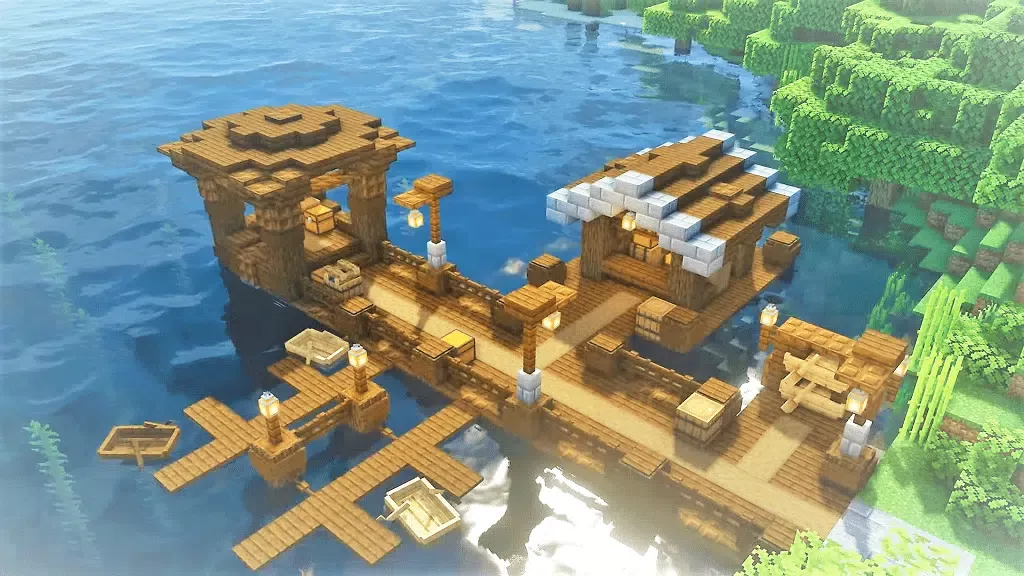 Minecraft Dock House Ideas Designs