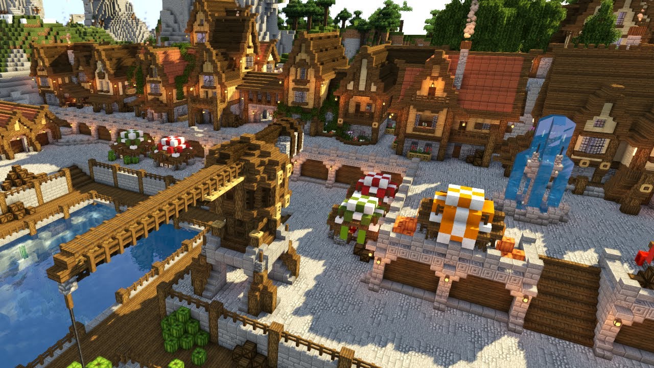 Minecraft Port Town Designs