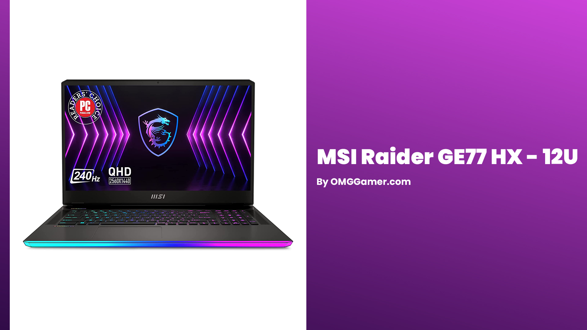 MSI Raider GE77 HX - 12U: Best MSI Gaming Laptops