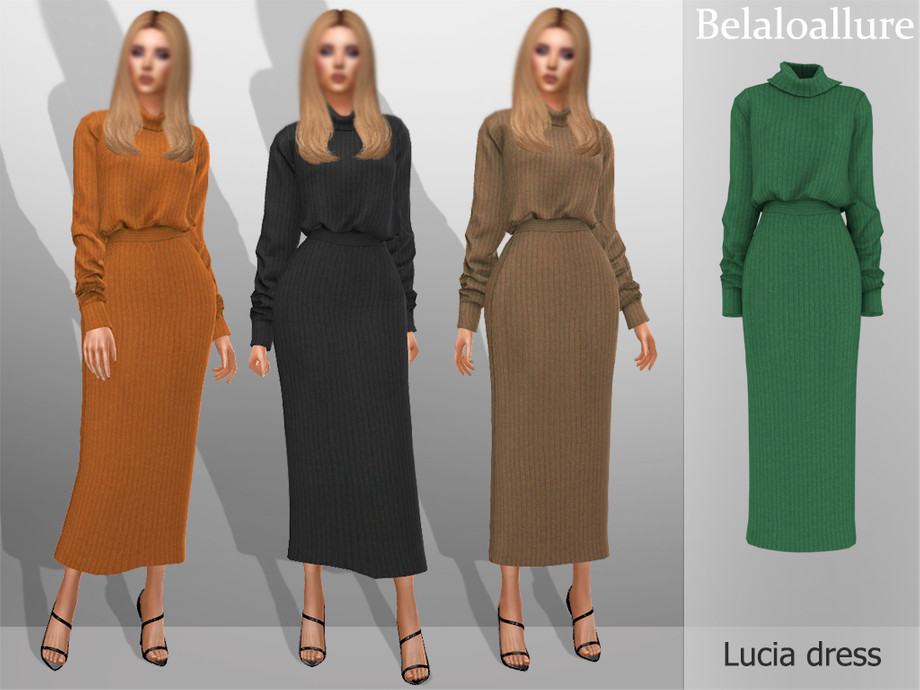 15+ Best SIMS 4 Dresses CC Pack For All Gamers in 2025 12 Belaloallure Lucia Dress