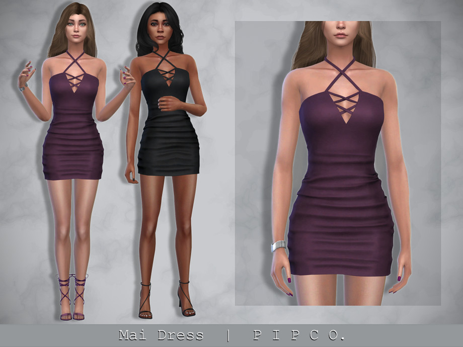 15+ Best SIMS 4 Dresses CC Pack For All Gamers in 2025 5 Mai Dress By Pipco