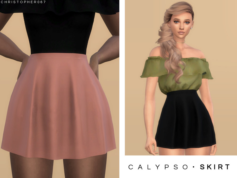 60+ Ultimate SIMS 4 Clothes CC Pack For Gamers in 2025 24 CALYPSO SKIRT BY CHRISTOPHER067