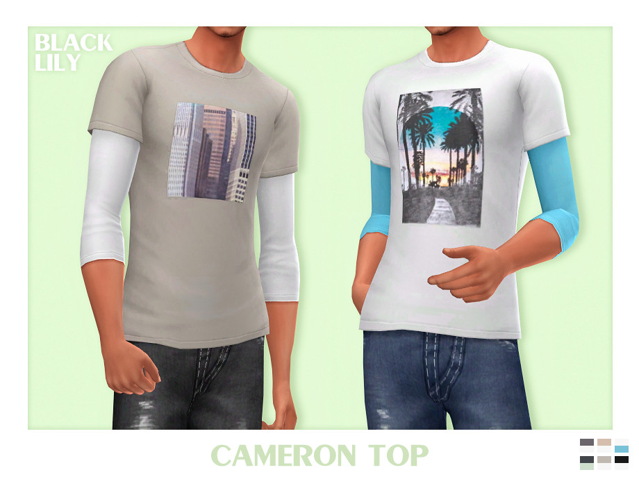 60+ Ultimate SIMS 4 Clothes CC Pack For Gamers in 2025 33 CAMERON TOP BY BLACK LILY