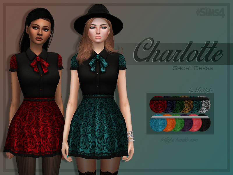 CHARLOTTE SHORT DRESS BY TRILLYKE