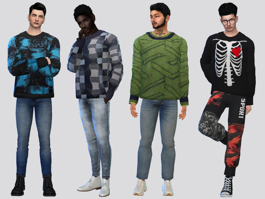 60+ Ultimate SIMS 4 Clothes CC Pack For Gamers in 2025 37 COLE KNIT SWEATER BY MCLAYNESIMS