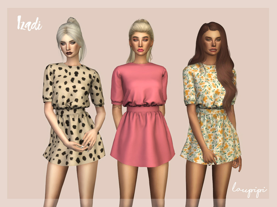 60+ Ultimate SIMS 4 Clothes CC Pack For Gamers in 2025 40 IZADI DRESS BY LAUPIPI
