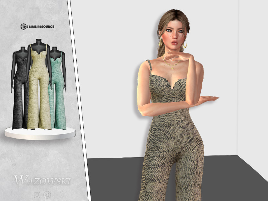 60+ Ultimate SIMS 4 Clothes CC Pack For Gamers in 2025 25 MATILDA JUMPSUIT BY WAZOWSKI