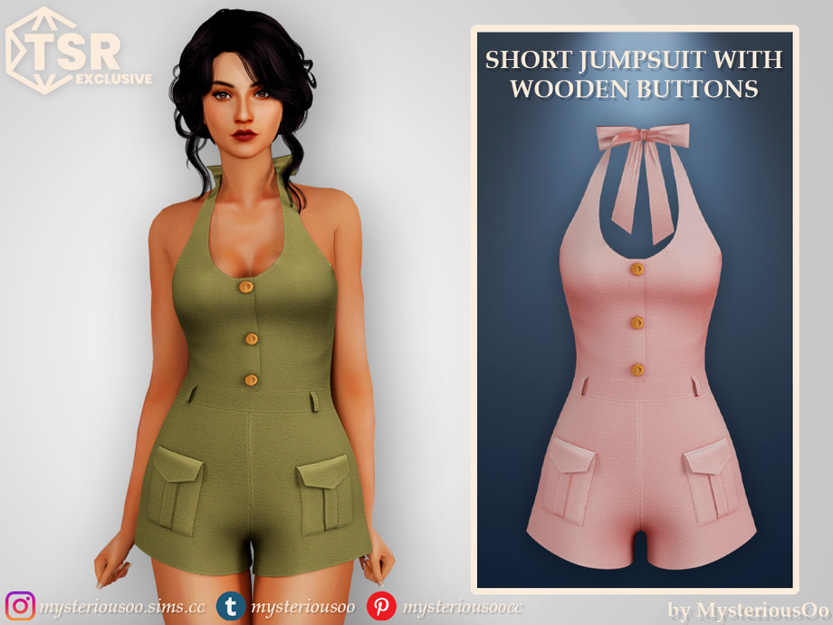 60+ Ultimate SIMS 4 Clothes CC Pack For Gamers in 2025 50 SHORT JUMPSUIT BY MYSTERIOUS O