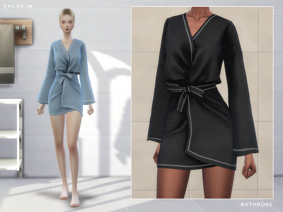 60+ Ultimate SIMS 4 Clothes CC Pack For Gamers in 2025 27 SIMS 4 BATHROBE BY CHLOE M