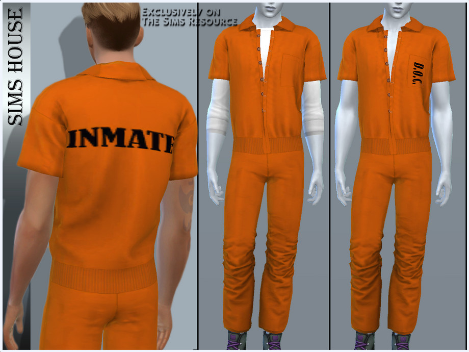 60+ Ultimate SIMS 4 Clothes CC Pack For Gamers in 2025 44 SIMS 4 OVERALLS PRISON BY SIMS HOUSE