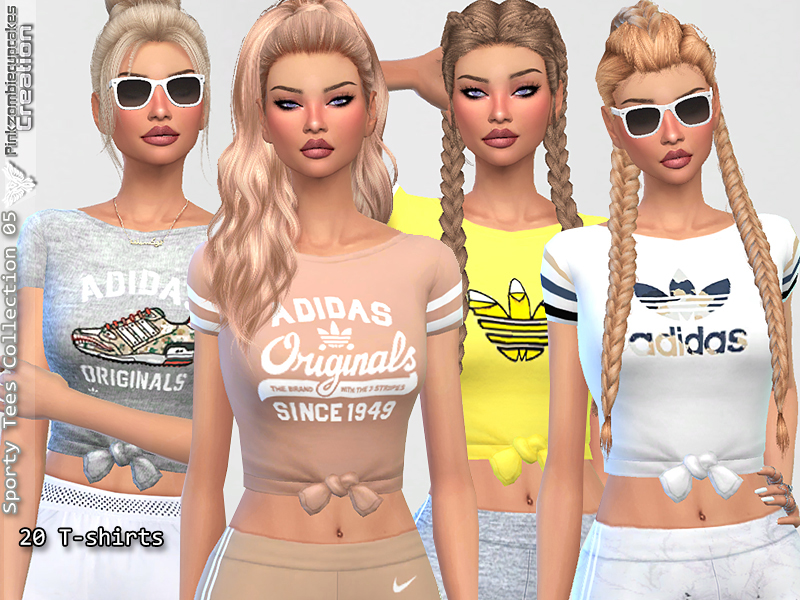 60+ Ultimate SIMS 4 Clothes CC Pack For Gamers in 2025 13 SPORTY TEES COLLECTION BY PINKZOMBIESCUPCAKES