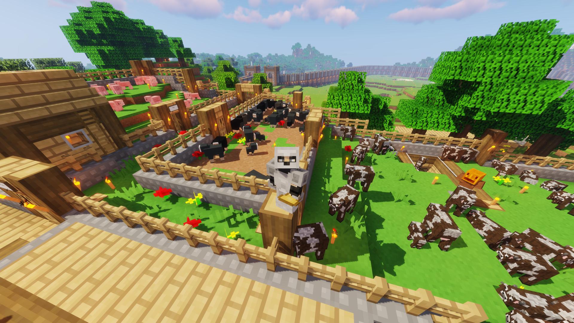 Minecraft Animal Farm Design