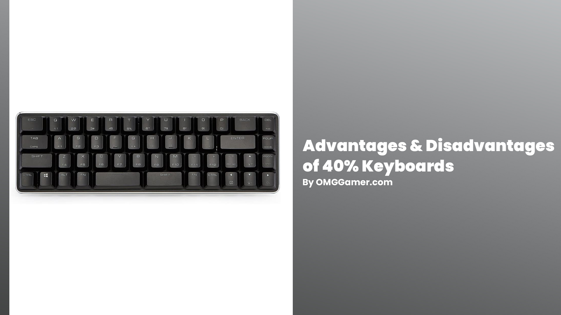 Advantages & Disadvantages of 40% Keyboards Advantages & Disadvantages of 40% Keyboards