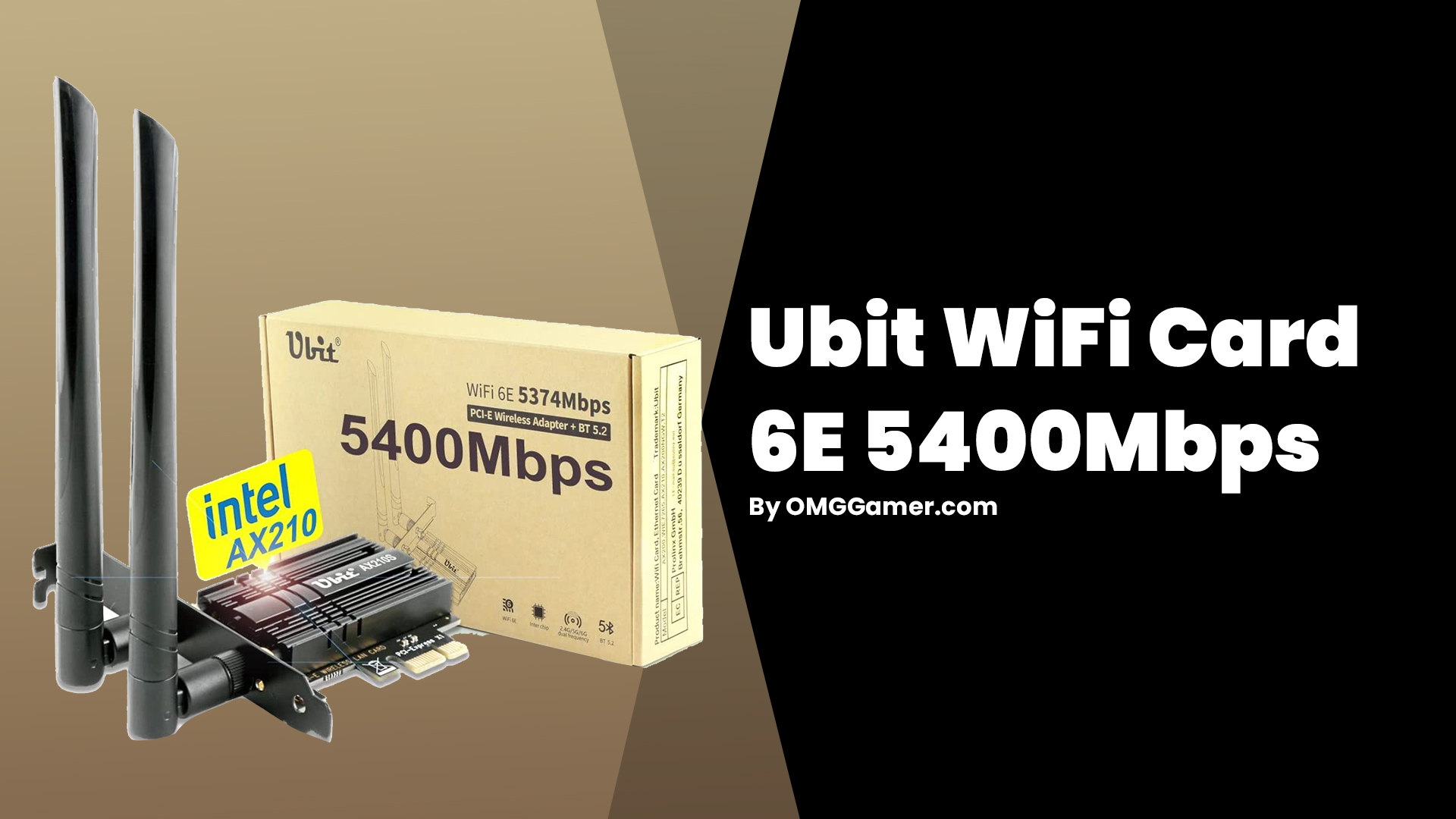 Ubit WiFi Card 6E 5400Mbps Ubit WiFi Card 6E 5400Mbps